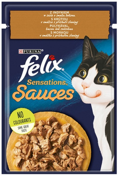 Felix Sensations Sauces Surprise Indyk w sosie bekonowym saszetka 85g