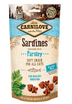 CARNILOVE KOT SNACK SOFT SARDINE & PARSLEY 50g /12