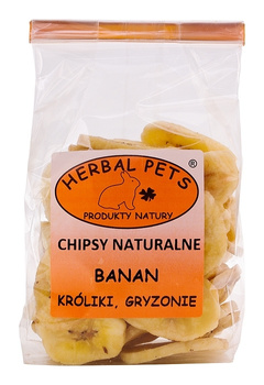 HERBAL PETS CHIPSY BANANOWE 75g /10           LOK.25