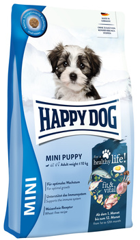 HappyDog Fit&Vital Mini Puppy, sucha karma, dla szczeniąt małych ras od 4 tyg., 4 kg