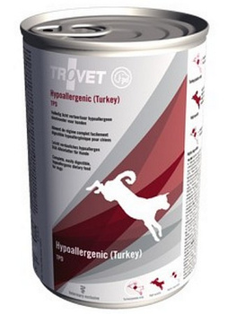 TROVET PIES pusz.400g TPD HYPOALLERGENIC  TURKEY (indyk) /6