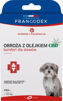 Francodex PL Obroża z olejkiem CBD 60 cm dla psa poniżej 20 kg - 1 szt.