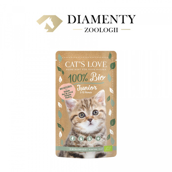 CAT'S LOVE Junior Bio Poultry - ekologiczny drób w naturalnej galaretce 100g