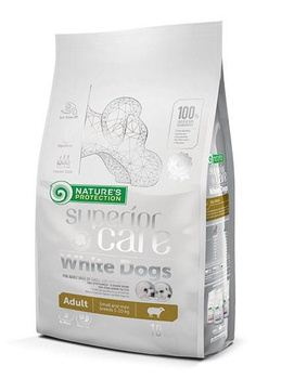 NATURES PROTECTION PIES 10 kg SUPERIOR  CARE WHITE DOG ADULT SMALL LAMB