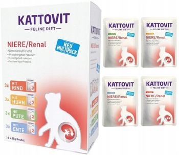 KATTOVIT sasz.85g x 12szt MULTIPAK RENAL    /5