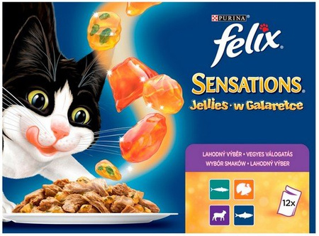 Felix Sensations Mix w galaretce saszetki 12x100g (10+2)