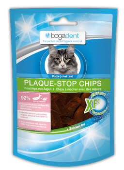 BOGADENT PLAQUE-STOP CHIPS FISH Przysmak p/osadom dla kota ryba 50g