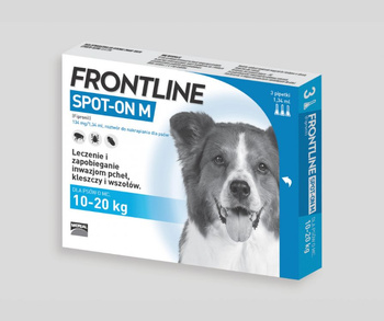 Frontline Spot-On Pies M (10-20kg) 3 pipety