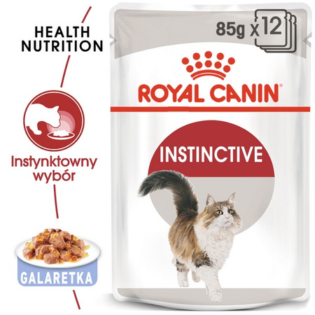 Royal Canin Instinctive w galaretce karma mokra dla kotów dorosłych, wybrednych saszetka 85g