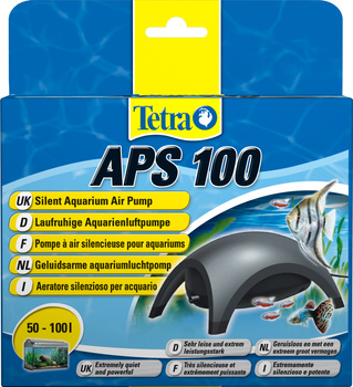 TETRA Aquarium Air Pumps APS 100 pompa napowietrz.czarna 50-100l jedno wyj.