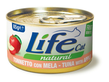 LIFE CAT pusz.85g TUNA + APPLE /24