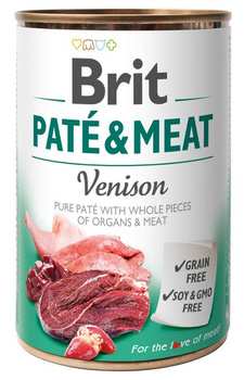 BRIT puszka 400g PATE&MEAT VENISON /6