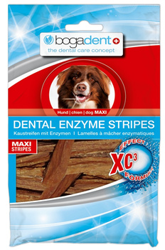 BOGADENT DENTAL ENZYME STRIPES MAXI Przysmak p/osadom - paski do żucia dla psa 100g