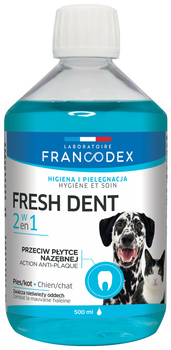 FRANCODEX PL Płyn dla psa i kota do higieny jamy ustnej Fresh dent 500 ml