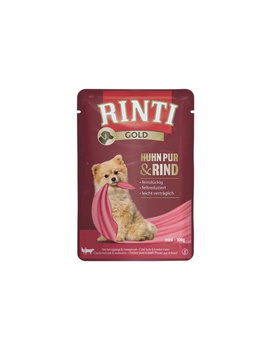 RINTI GOLD sasz.100g KURCZAK WOŁOWINA     /10