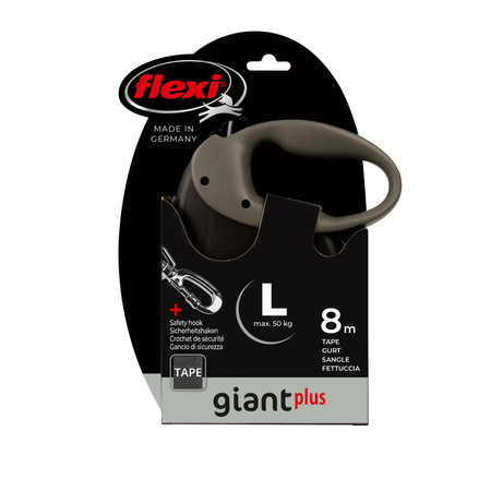 Flexi Smycz automatyczna dla psa GIANT NEON taśma XL 8m