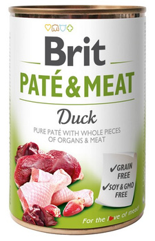 BRIT puszka 400g PATE&MEAT DUCK /6