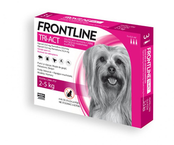 Frontline TRI-ACT pies XS (2-5kg) 3 pipety