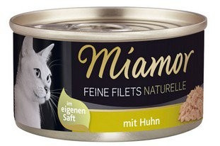 MIAMOR KOT pusz.80g FILETS KURA  w sosie własnym /24