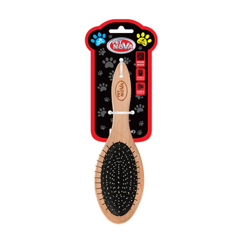 PET NOVA GRO-WOOD-2BRUSH-L szczotka drewniana dwustronna