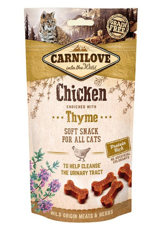 CARNILOVE KOT SNACK SOFT CHICKEN &  THYME 50g /12