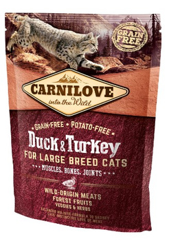 CARNILOVE KOT 400g DUCK TURKEY LARGE   CATS