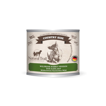 NATURAL TRAIL Dog 200g Small Country Wildboar, Rabbit, Venison puszka 10+2