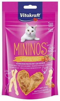 VITAKRAFT KOT 40g MININOS SUPERFOOD  KURCZAK & JAGODY GOJI