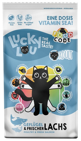 Lucky Lou Food Code Lifestage Adult Geflugel & Lachs 340g