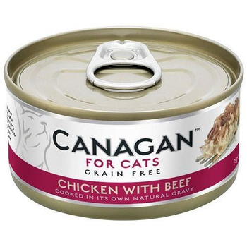 CANAGAN KOT pusz.75g CHICKEN&BEEF          KURA&WOŁOWINA /12