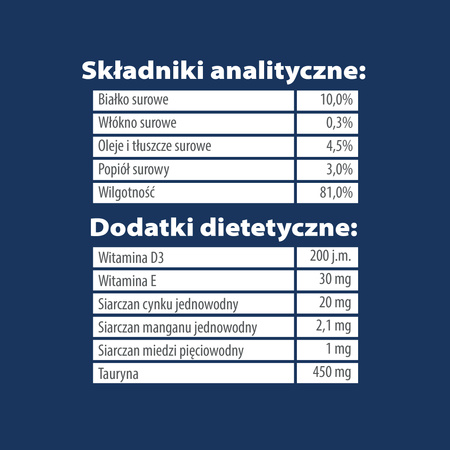 Karma mokra dla kota TEO szalka bogata w drób 100 g