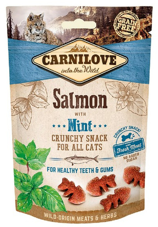 CARNILOVE KOT SNACK CRUNCH SALMON & MINT 50g /10