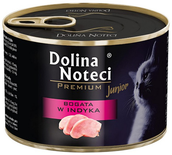 Dolina Noteci Premium Kot Junior Bogata w indyka puszka 185g