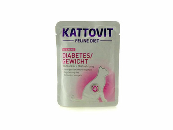 KATTOVIT sasz.85g DIABETES/GEWICHT ŁOSOŚ  /24