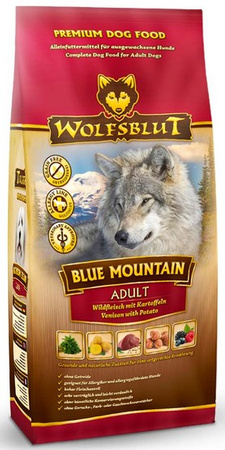 Wolfsblut Dog Blue Mountain dziczyzna i owoce leśne 2kg