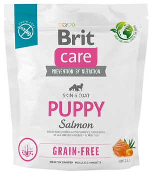 BRIT CARE PIES 1kg PUPPY SALMON           GRAIN-FREE /10*