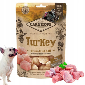 CARNILOVE RAW FREEZE-DRIED SNACKS TURKEY  60g