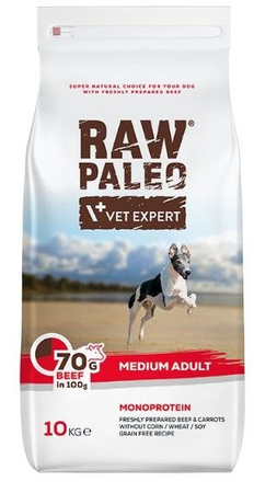 RAW PALEO ADULT MEDIUM SIZE BEEF 10kg