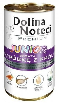 Dolina Noteci Premium Pies Junior Wątróbka z królika puszka 400g