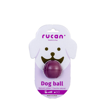 RUCAN BALL Small Purple - S, bardzo twarda, fioletowa piłka na przysmaki dla psa