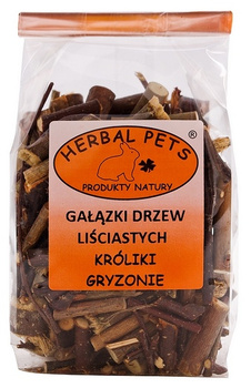 HERBAL PETS GAŁĄZKI DRZEW LIŚCIASTYCH  75g /10   LOK.23