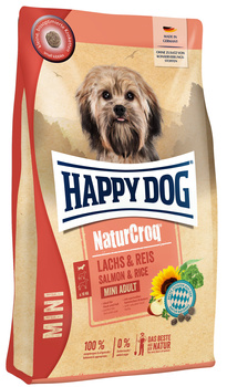 HappyDog NaturCroq Mini Łosoś&Ryż, karma sucha, 4kg