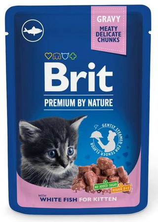 BRIT PREMIUM KOT sasz.100g  KITTEN FISH  Saszetki dla kociąt z rybą