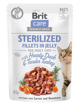 BRIT CARE KOT sasz.85g FJ STERILIZED  DUCK&TURKEY /24