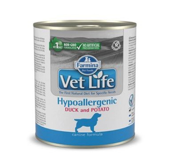 Farmina Vet Life Dog Hypoallergenic DUCK and POTATO 300g