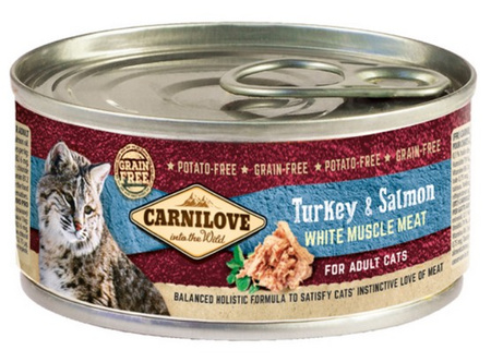 CARNILOVE KOT pusz.100g TURKEY SALMON