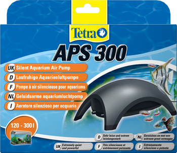 TETRA Aquarium Air Pumps APS 300 pompa napowietrz. czarna 120-300l dwa wyj.