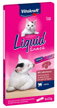 VITAKRAFT KOT 6x15g  LIQUID-SNACK         WĄTRÓBKA /11