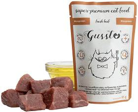 GUSSTO sasz.85g FRESH BEEF /8  Pokarm dla kota z WOŁOWINĄ