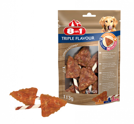 8in1 Przysmak dla psa skrzydełka Triple Flavour Wings 6 szt.